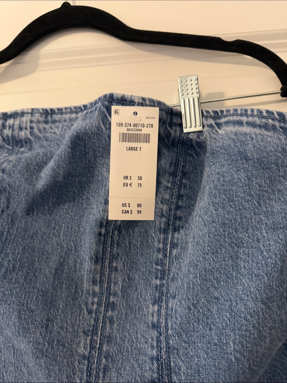 Abercrombie & Fitch Strapless Denim Mini Dress - Light Blue - Picture 3 of 5